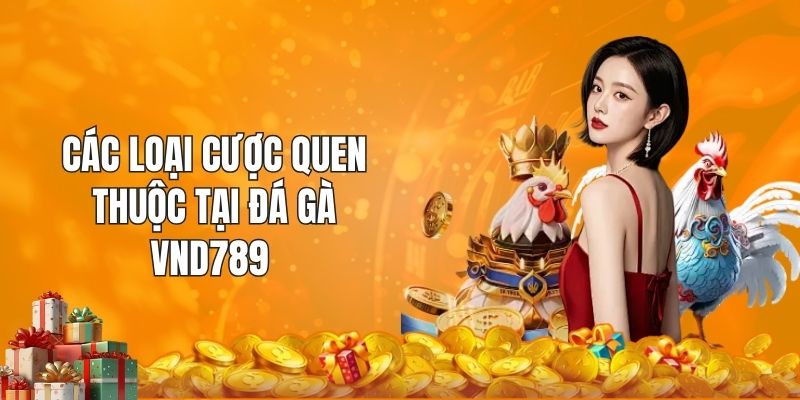 Các loại cược quen thuộc tại đá gà VND789